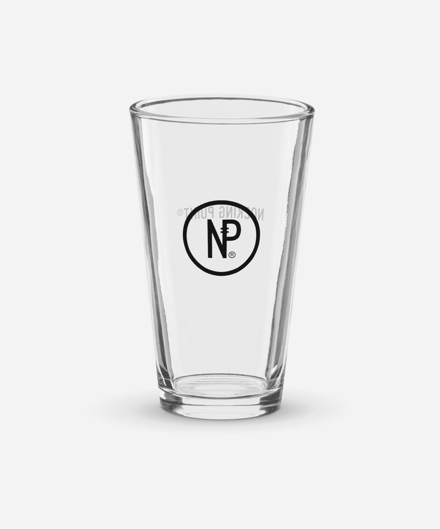 Shaker Pint Glass: Black Logo