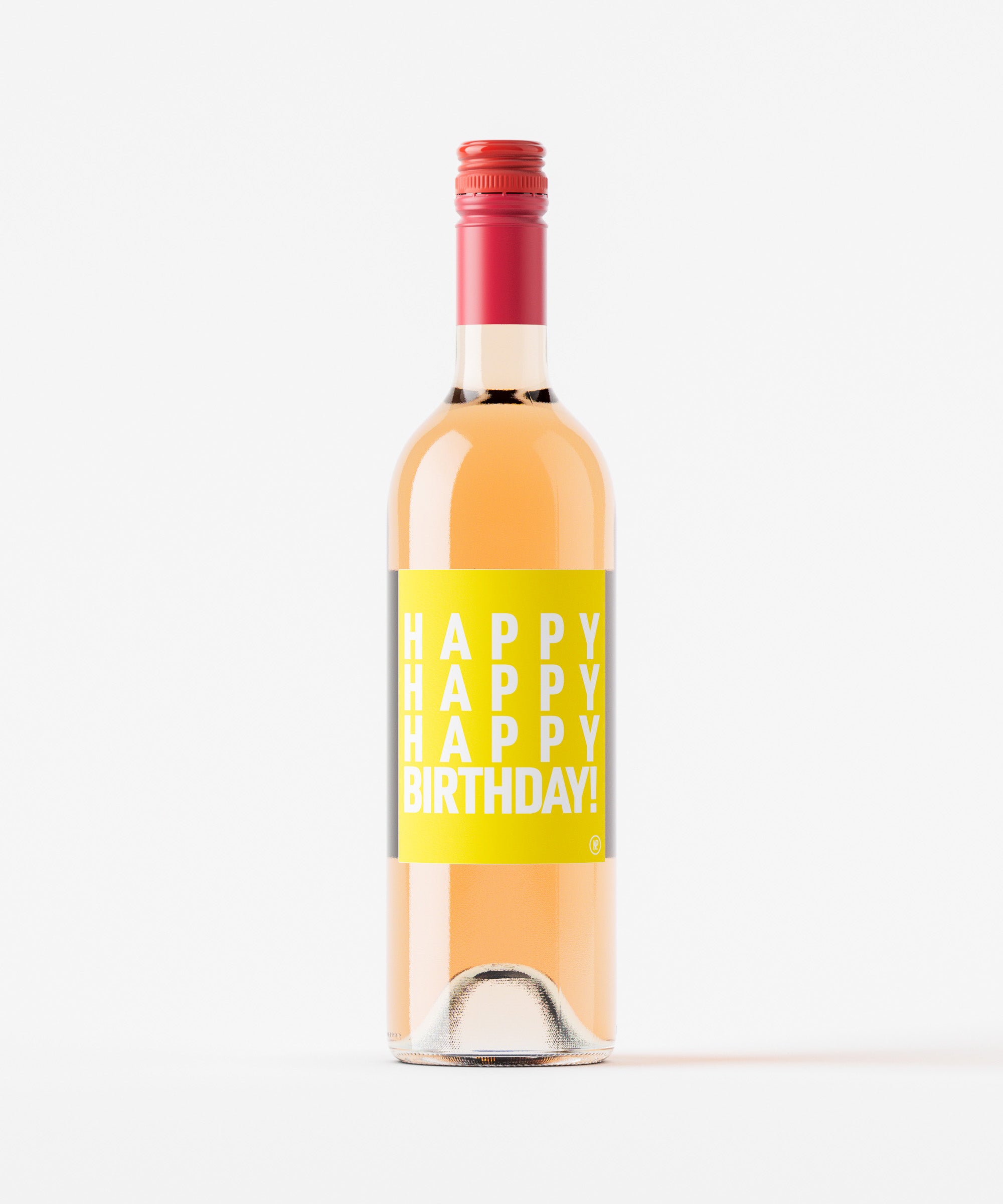 happy birthday wine bottle